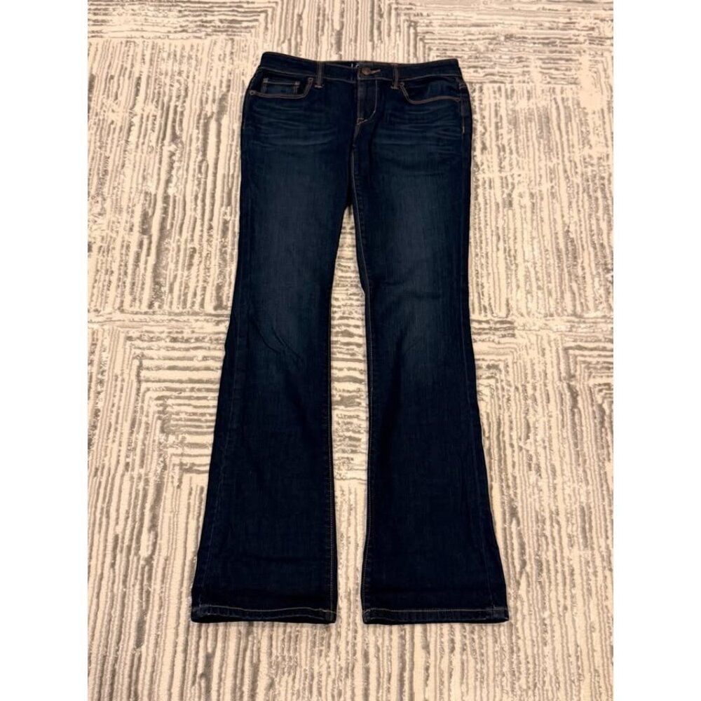 Ann Taylor Loft women's size 2 (26") dark blue modern boot denim jeans